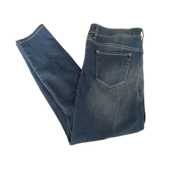 𝅺NWT ANKO/NORDSTROM RIPPED BLUE JEANS SIZE 18 - Picture 2 of 5